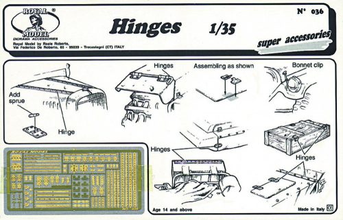 Royal Model Hinges 1:35 (RM036)