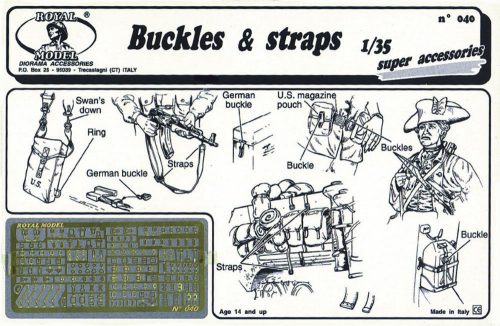 Royal Model Buckle & straps 1:35 (RM040)