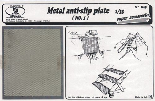 Royal Model Metal anti-slip plate n.1 1:35 (RM045)