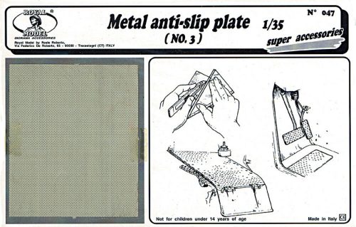 Royal Model Metal anti-slip plate n.3 1:35 (RM047)