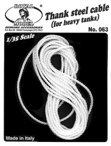 Royal Model Tank steel cables (for heavy tanks 1:35 (RM063)