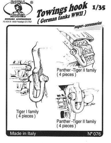 Royal Model Towings hook German tank 1:35 (RM076)