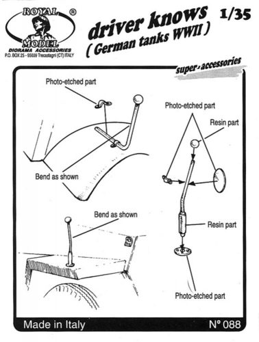 Royal Model Driver knows German tanks 1:35 (RM088)
