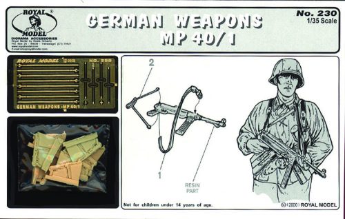 Royal Model German weapons-MP40/1 (1/35 scale) 1:35 (RM230)