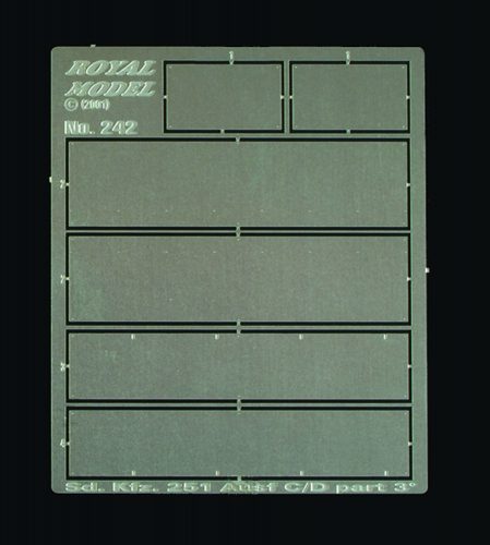 Royal Model Sd. 251 C/D Interior Armour Plates (for Tamiya kit) 1:35 (RM242)