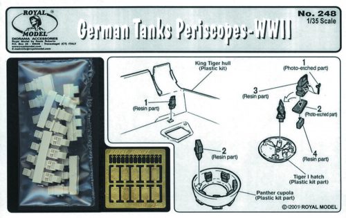 Royal Model German tank periscopes 1:35 (RM248)