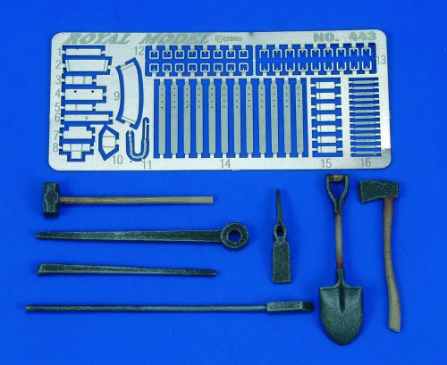 Royal Model U.S.tanks Tools & Holders-WWII 1:35 (RM443)