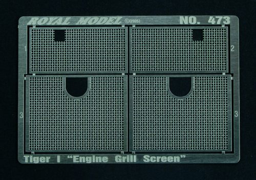 Royal Model Engine Grill Screen Tiger I (for Dragon kit) 1:35 (RM473)