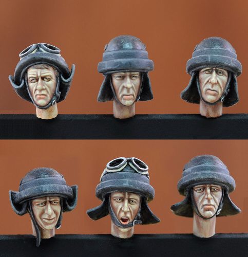 Royal Model Italian tankers heads-WWII 1:35 (RM606)