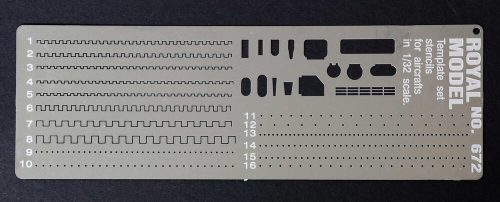 Royal Model Templates set stencils (Airplanes 1:32 (RM672)