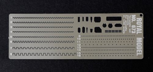 Royal Model Templates set stencils (Airplanes 1:48 (RM673)