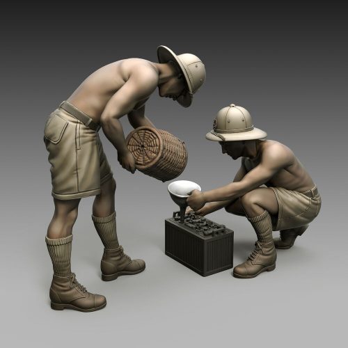 Royal Model Italian soldiers battery maintenance 1:35 (RM851)