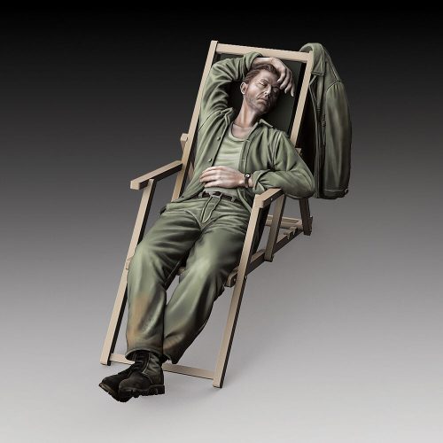 Royal Model U.S. soldier who sleeps - WWII 1:35 (RM871)