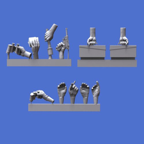 Royal Model Assorted german hands set -WWII 1:16 (RM966)