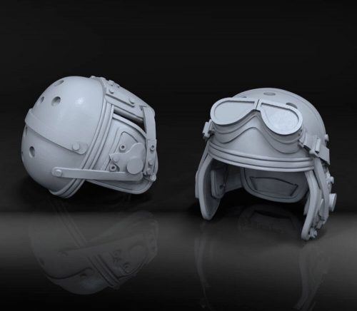 Royal Model U.S. tanker helmets WWII - 2 pcs. 1:16 (RM987)