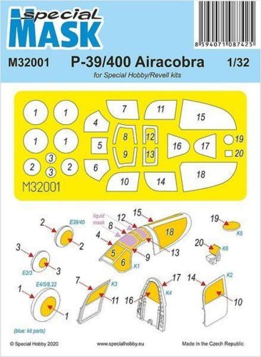 Special Hobby P-39 Airacobra Mask 1:32 (100-M32001)