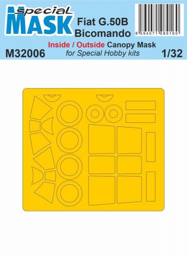 Special Hobby Fiat G.50B Bicomando MASK 1/32 1:32 (100-M32006)