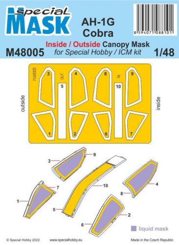 Special Hobby AH-1G Cobra Mask 1:48 (100-M48005)