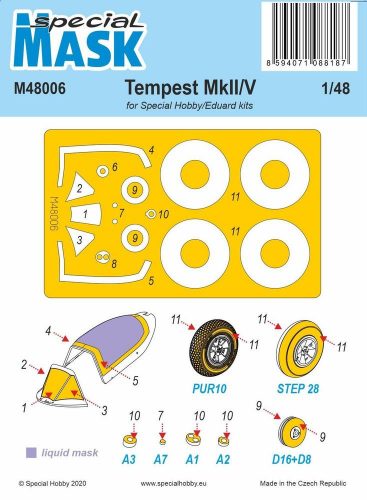 Special Hobby Tempest Mk.II/V Mask 1:48 (100-M48006)