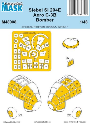 Special Hobby Siebel Si 204E/Aero C-3B Bomber MASK 1:48 (100-M48008)