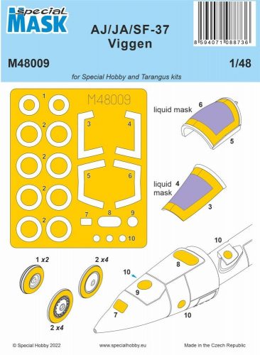 Special Hobby AJ/JA/SF-37 Viggen MASK 1:48 (100-M48009)