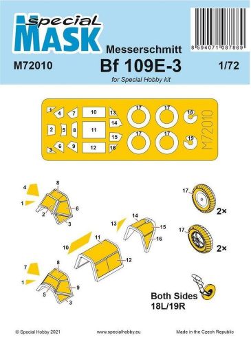 Special Hobby Messerschmitt Bf 109E-1/3 Mask 1:72 (100-M72010)