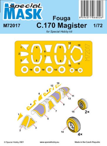 Special Hobby Fouga C.170 Magister Mask 1:72 (100-M72017)