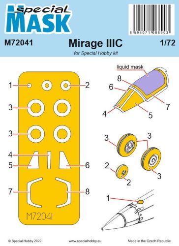 Special Hobby Mirage IIIC MASK 1:72 (100-M72041)