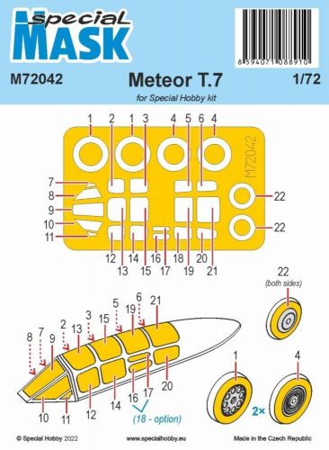 Special Hobby Gloster Meteor Mk.7 MASK 1:72 (100-M72042)