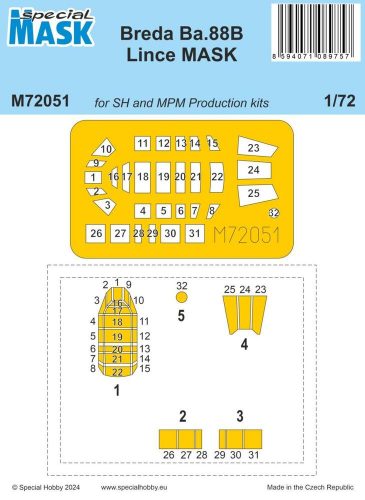 Special Hobby Breda Ba.88B Lince MASK 1:72 (100-M72051)