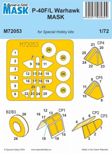 Special Hobby P-40F/L Warhawk MASK 1:72 (100-M72053)