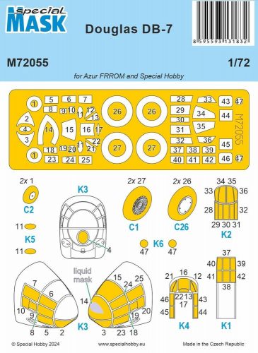 Special Hobby DB-7 MASK 1:72 (100-M72055)