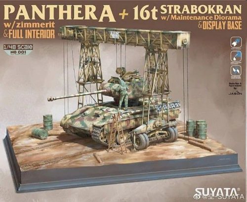 Suyata PANTHER A W/ZIMMERIT +16T STRABOKRAN W/MAINTENANCE DIORAMA 1:48 (NO 001)