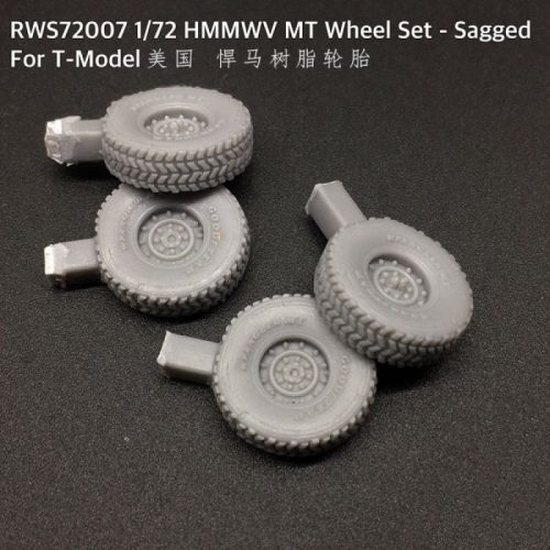 T-Model HMMWV MTSagged Wheel Set for T-Model 1:72 (RWS72007)