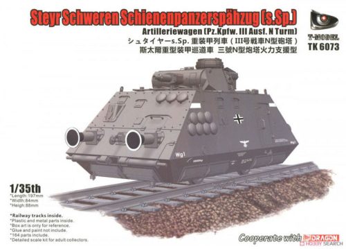 T-Model Steyr Schweren Schienenpanzerspähzug(s.SP)(Pz.Kpfw.III Ausf.N Turm 1:35 (TK6073)