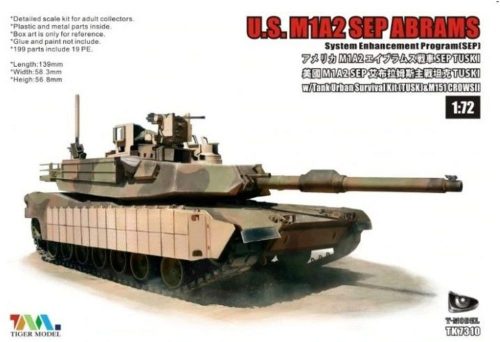 T-Model U.S.M1A2 SEP ABRAMS SEP TUSKI 1:72 (TK7310)