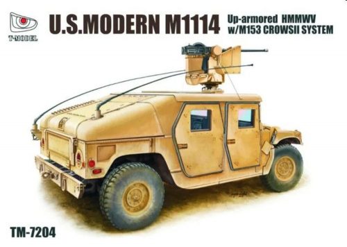 T-Model U.S.Modern M1114 Up-armored HMMWV w/M153 CROWSII System 1:72 (TM7204)