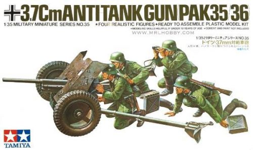 Tamiya 1:35 German Pak 35/36 37cm Anti Tank Gun - 35035