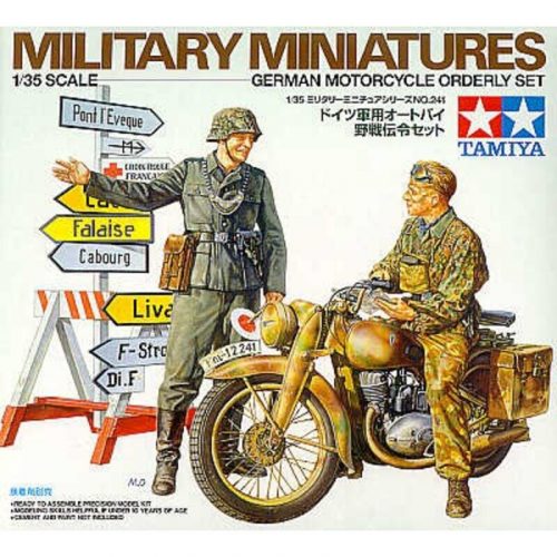 Tamiya 1:35 German Motorcycle Orderly Set - 35241