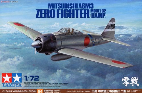 Tamiya Mitsubitshi A6M3 Zero Fighter Mo. 32 Hamp 1:72 (60784)