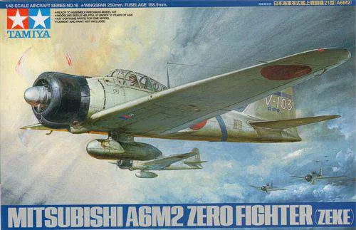 Tamiya Mitsubitshi A6M2 Type 21 Zero Fighter (ZEKE) 1:48 (61016)