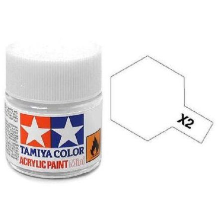 Tamiya Acrylic Paint Mini X-2 White 10 ml (81502)