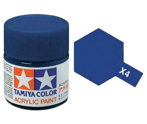 Tamiya Acrylic Paint Mini X-4 Blue 10 ml (81504)