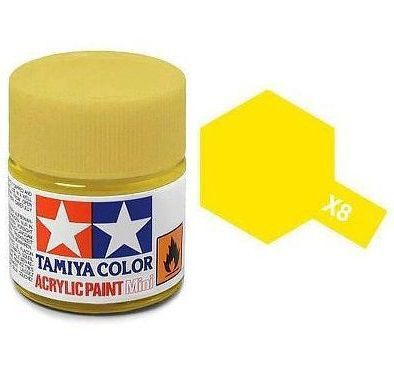 Tamiya Acrylic Paint Mini X-8 Lemon Yellow 10 ml (81508)