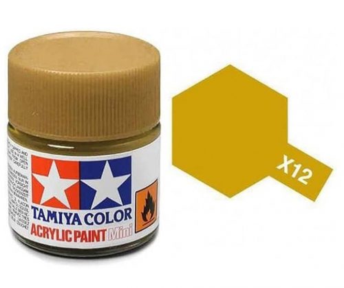 Tamiya Acrylic Paint Mini X-12 Gold Leaf 10 ml (81512)