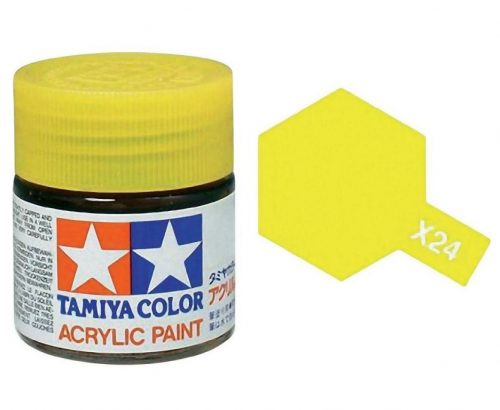 Tamiya Acrylic Paint Mini X-24 Clear Yellow 10 ml (81524)