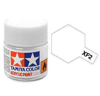 Tamiya Acrylic Paint Mini XF-2 Flat White 10 ml (81702)