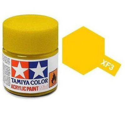 Tamiya Acrylic Paint Mini XF-3 Flat Yellow 10 ml (81703)