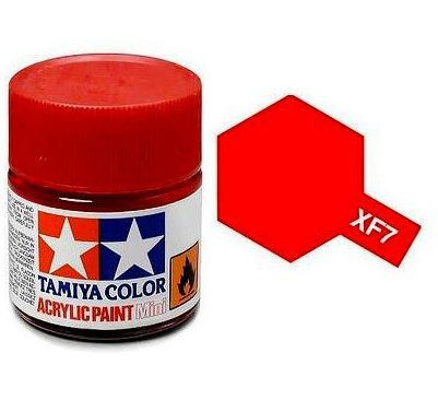 Tamiya Acrylic Paint Mini XF-7 Flat Red 10 ml (81707)