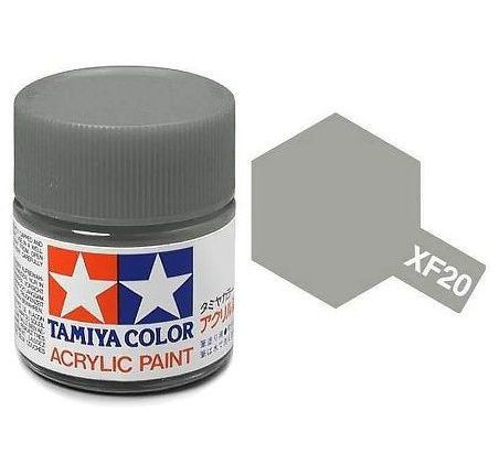 Tamiya Acrylic Paint Mini XF-20 Medium Grey 10 ml (81720)